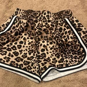 Target Leopard Print Athletic Shorts